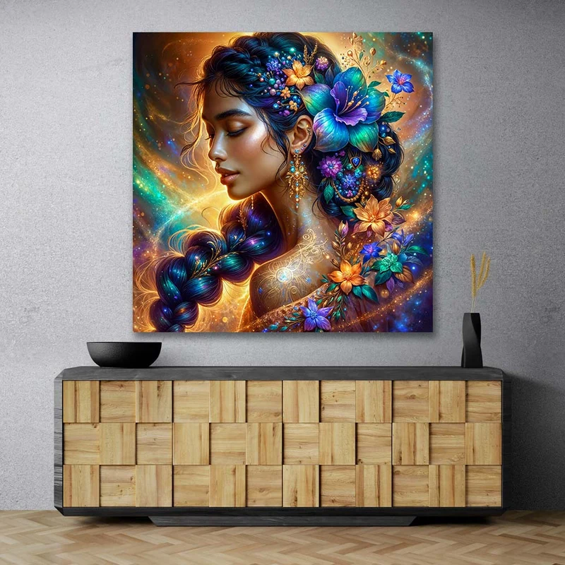 5D Diamond Painting – Elara, Göttin des Sternenlichts