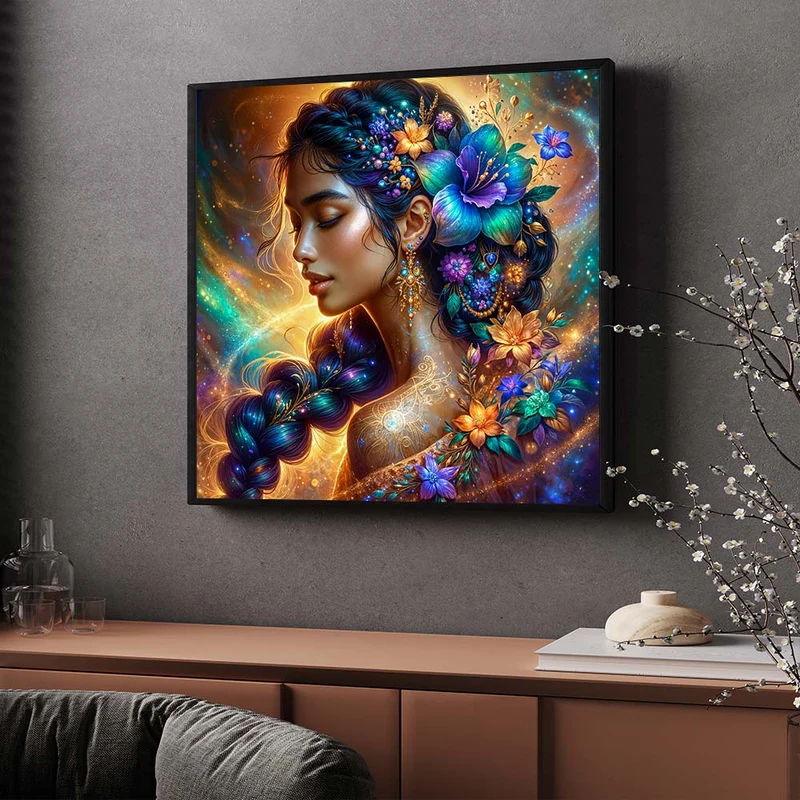 5D Diamond Painting – Elara, Göttin des Sternenlichts