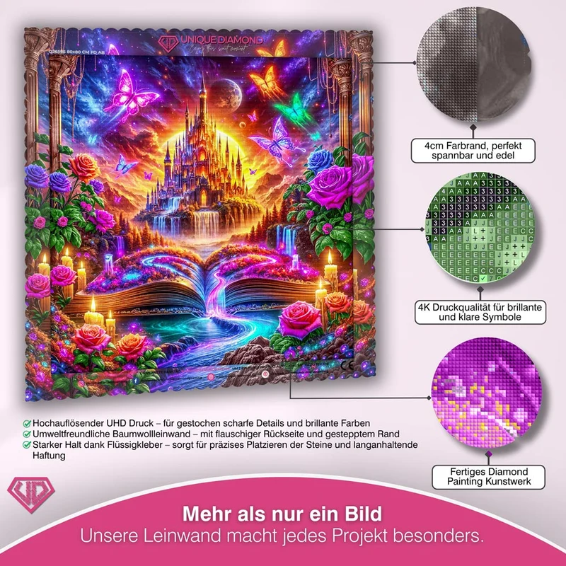 5D Diamond Painting – Das Märchenschloss der Träume