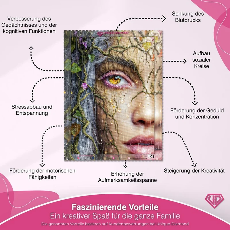 5D Diamond Painting – Elenya, Träne des Waldes