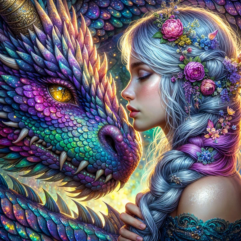 5D Diamond Painting – Drachenbund der Elemente