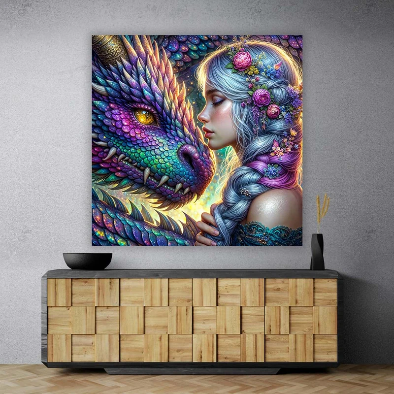 5D Diamond Painting – Drachenbund der Elemente