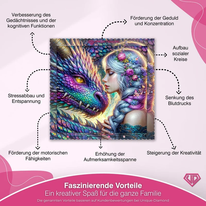 5D Diamond Painting – Drachenbund der Elemente