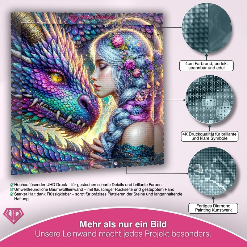 5D Diamond Painting – Drachenbund der Elemente