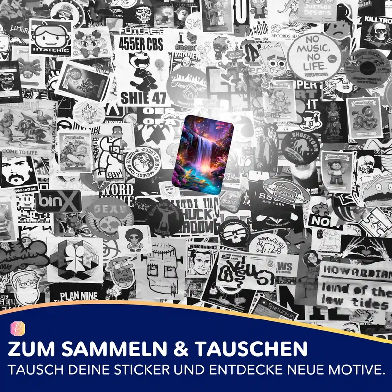 Aufkleber 5er-Set - Hain der erwachten Farben