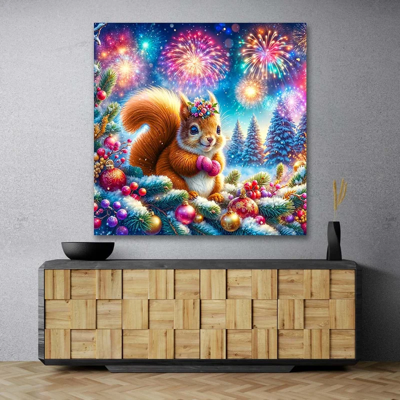 5D Diamond Painting – Funkelpfötchen & das Silvesterwunder