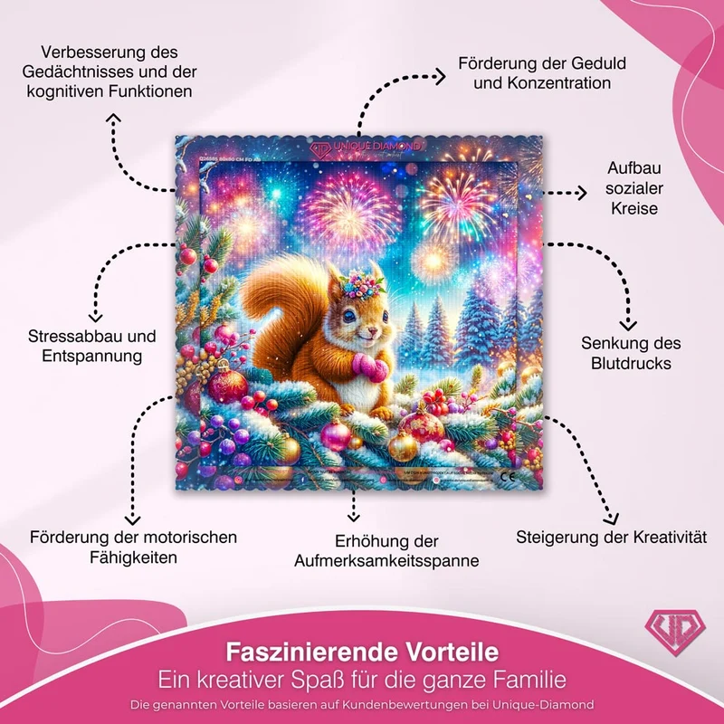 5D Diamond Painting – Funkelpfötchen & das Silvesterwunder