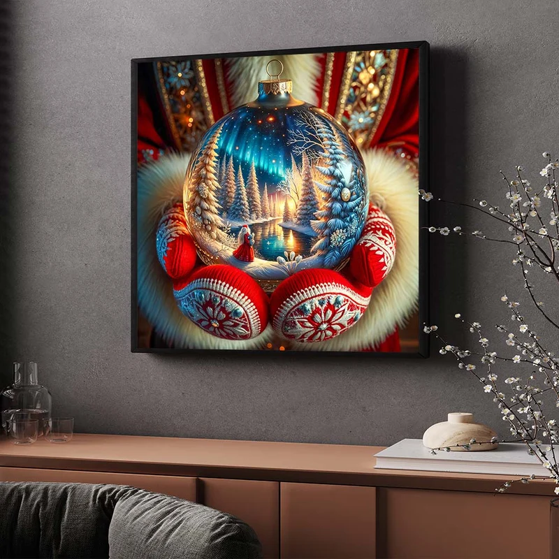 5D Diamond Painting – Magie der Weihnachtskugel