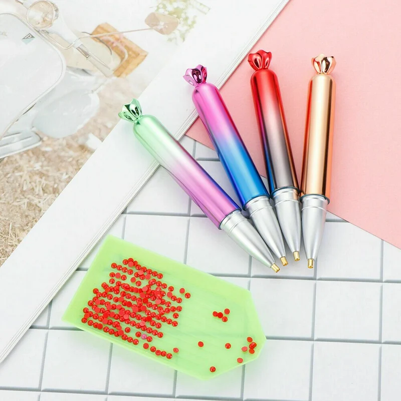 Diamond Painting Multicolor Stift in 4 Farben Zubehör