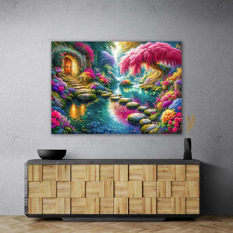 5D Diamond Painting – Das verborgene Blütenparadies