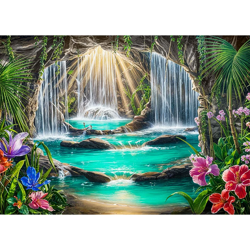 5D Diamond Painting – Tropisches Lichtparadies