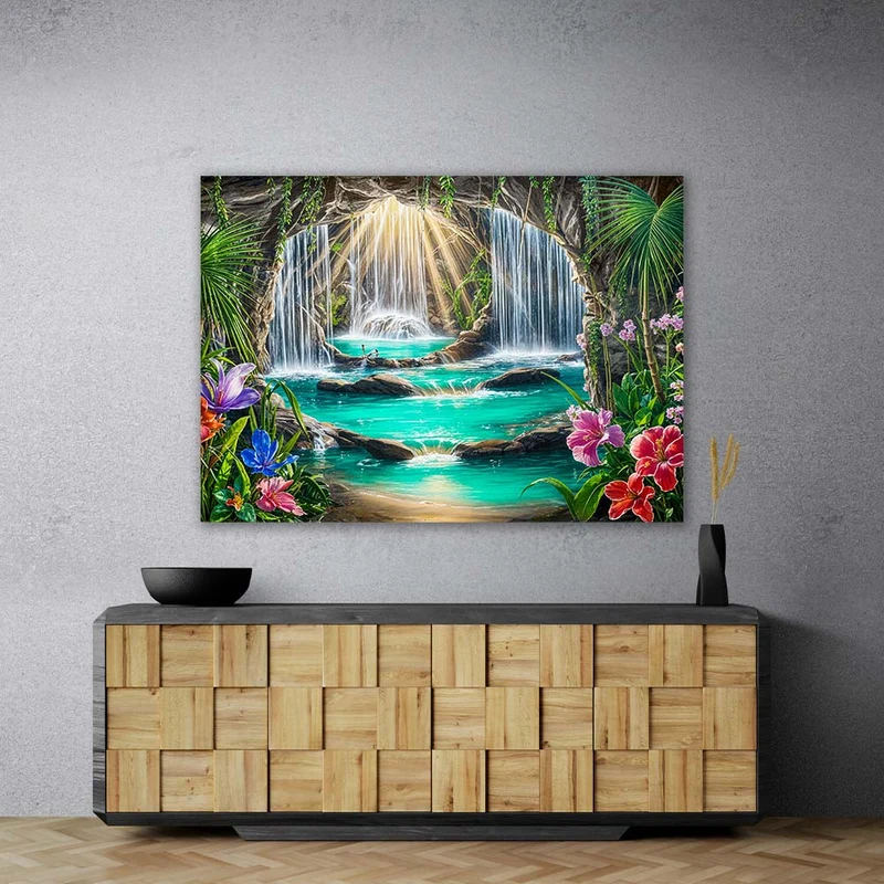 5D Diamond Painting – Tropisches Lichtparadies