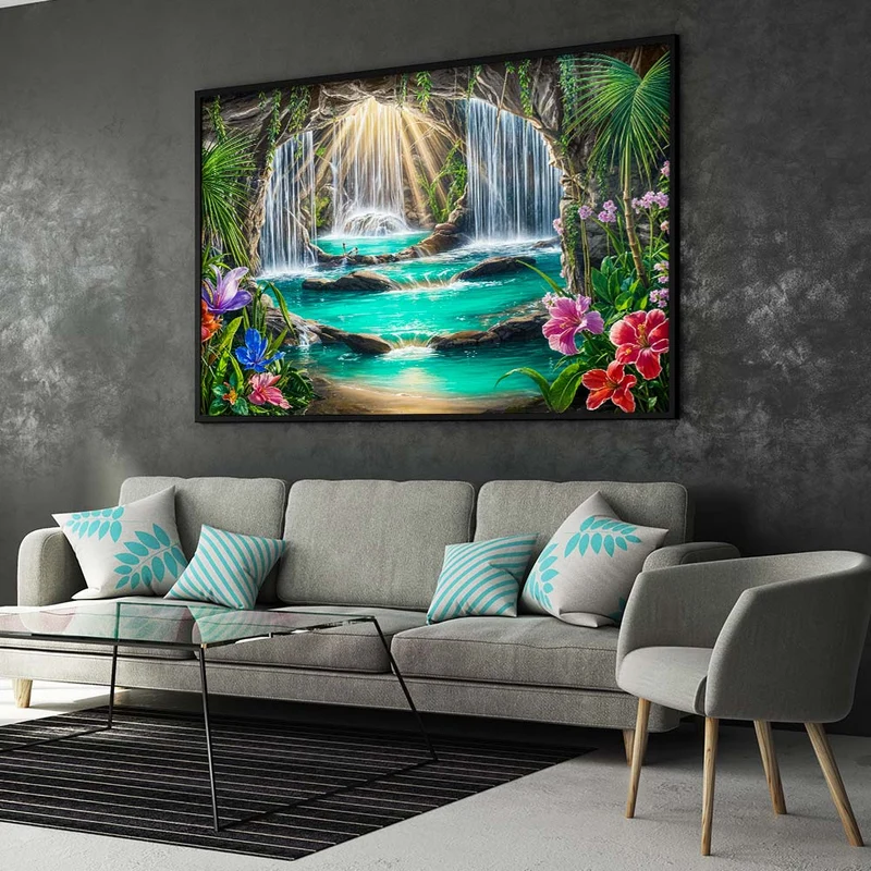 5D Diamond Painting – Tropisches Lichtparadies