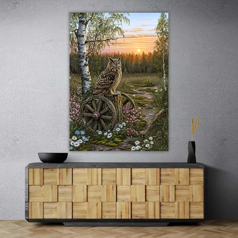 5D Diamond Painting – Wächter der Abenddämmerung