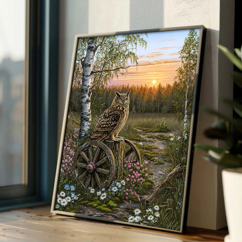 5D Diamond Painting – Wächter der Abenddämmerung