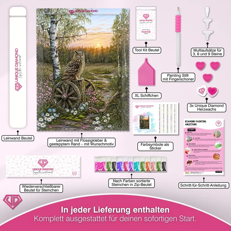 5D Diamond Painting – Wächter der Abenddämmerung