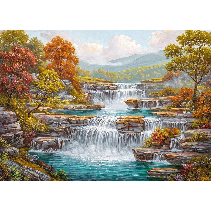 5D Diamond Painting – Melodie der fallenden Wasser