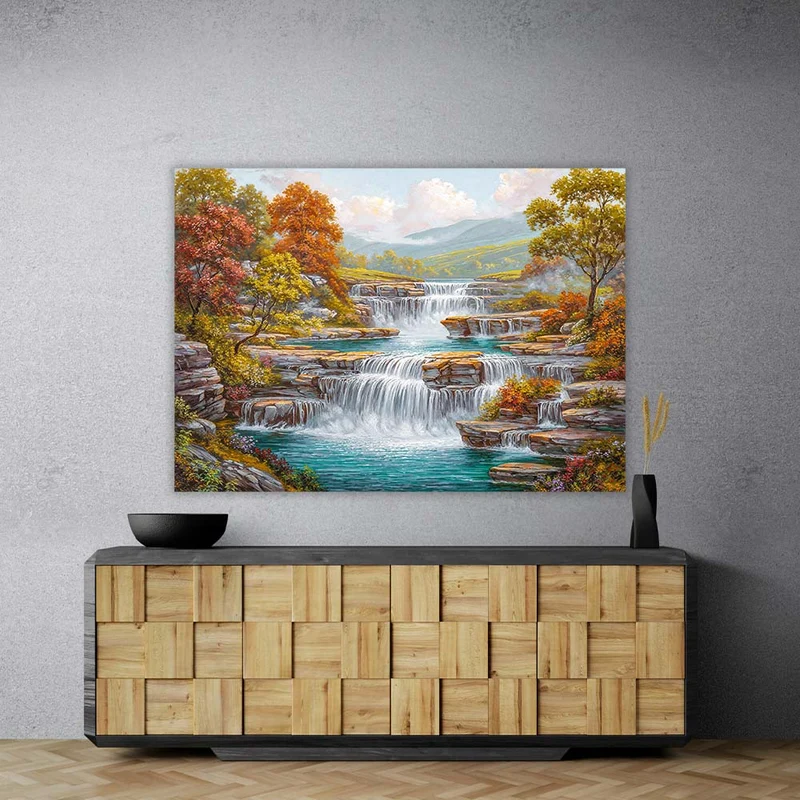 5D Diamond Painting – Melodie der fallenden Wasser