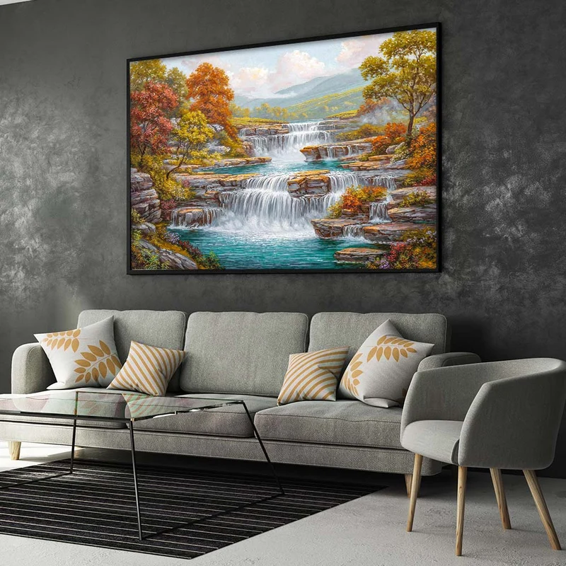 5D Diamond Painting – Melodie der fallenden Wasser