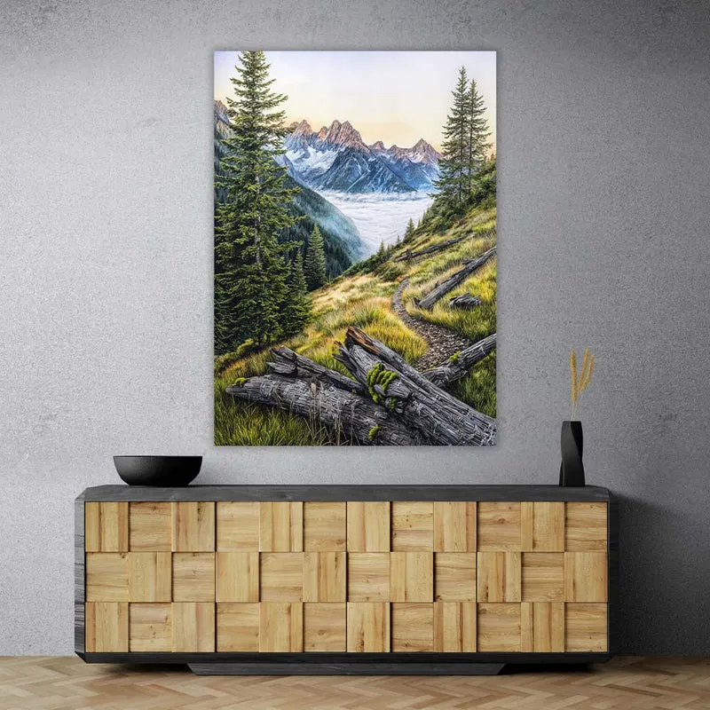 5D Diamond Painting – Stille über dem Wolkenmeer