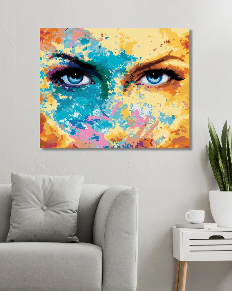 Diamond painting - STRAHLEND BLAUE AUGEN