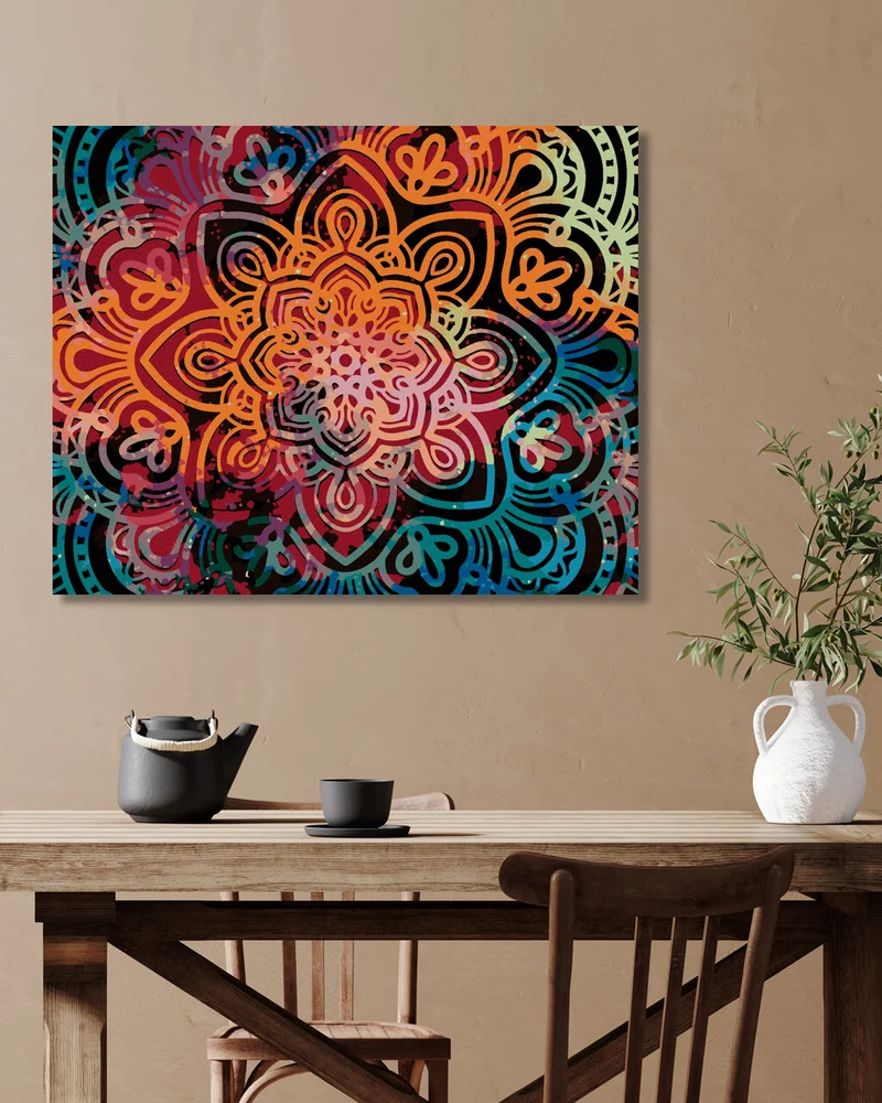 Diamond painting - STRAHLENDES MANDALA