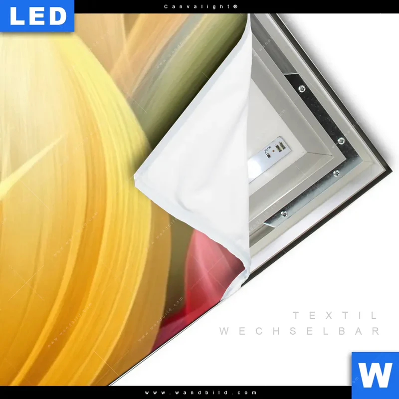 Canvalight® Leuchtbild | Leuchtende Lilienträume | Schmal
