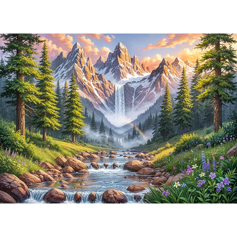 5D Diamond Painting – Tal der ewigen Morgenröte