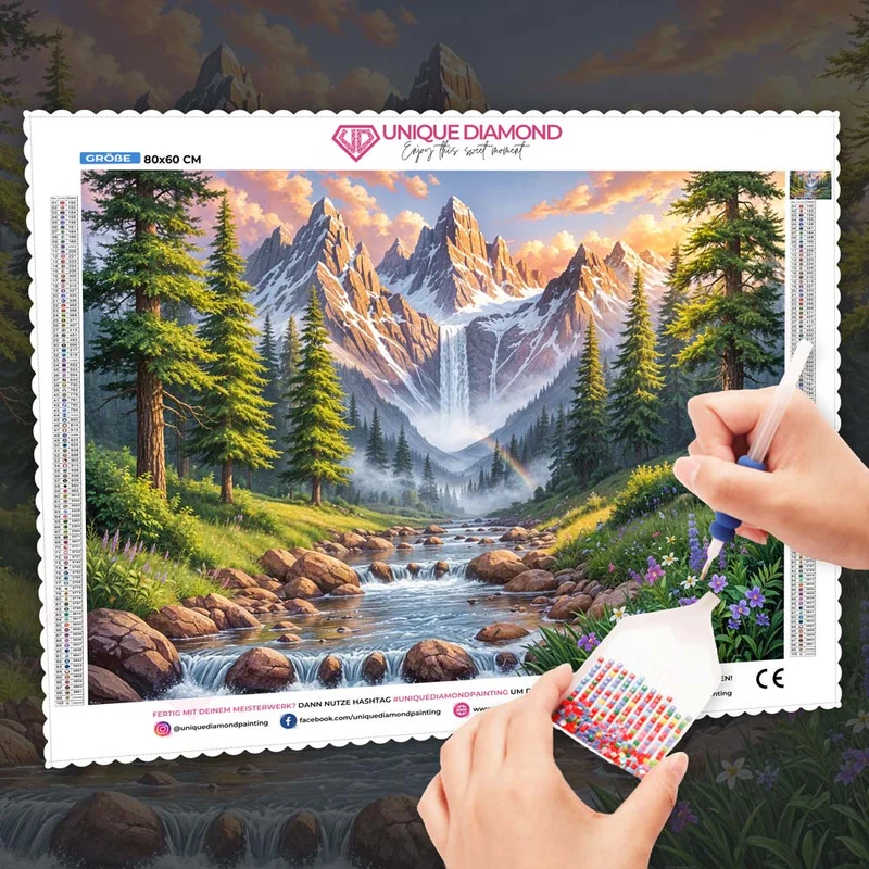 5D Diamond Painting – Tal der ewigen Morgenröte