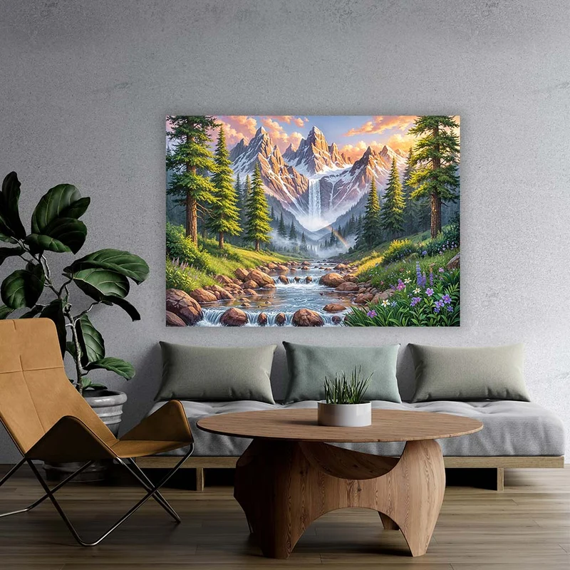 5D Diamond Painting – Tal der ewigen Morgenröte