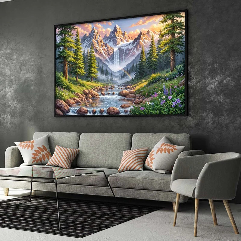 5D Diamond Painting – Tal der ewigen Morgenröte