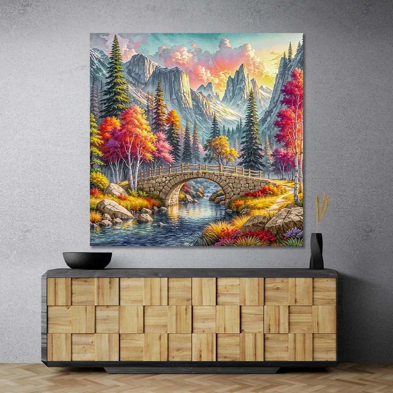 5D Diamond Painting – Die Brücke von Eldarhain
