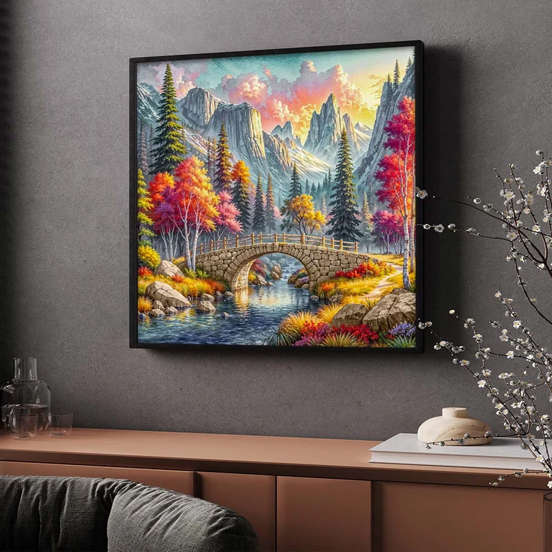5D Diamond Painting – Die Brücke von Eldarhain