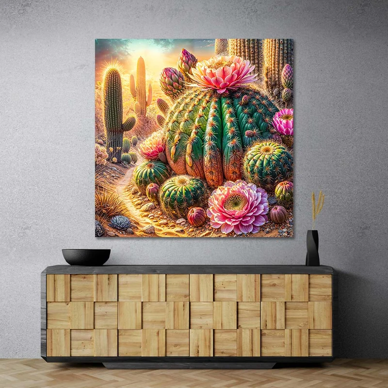 5D Diamond Painting – Blütenzauber der Wüstenkönigin