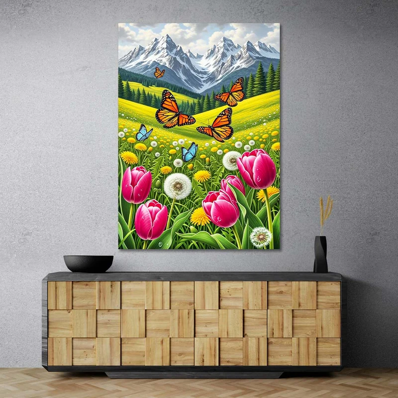 5D Diamond Painting – Tanz der Frühlingsboten