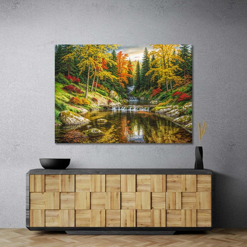 5D Diamond Painting – Goldene Wälder von Aranya