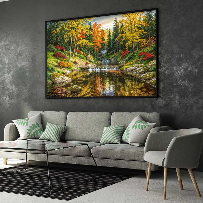 5D Diamond Painting – Goldene Wälder von Aranya