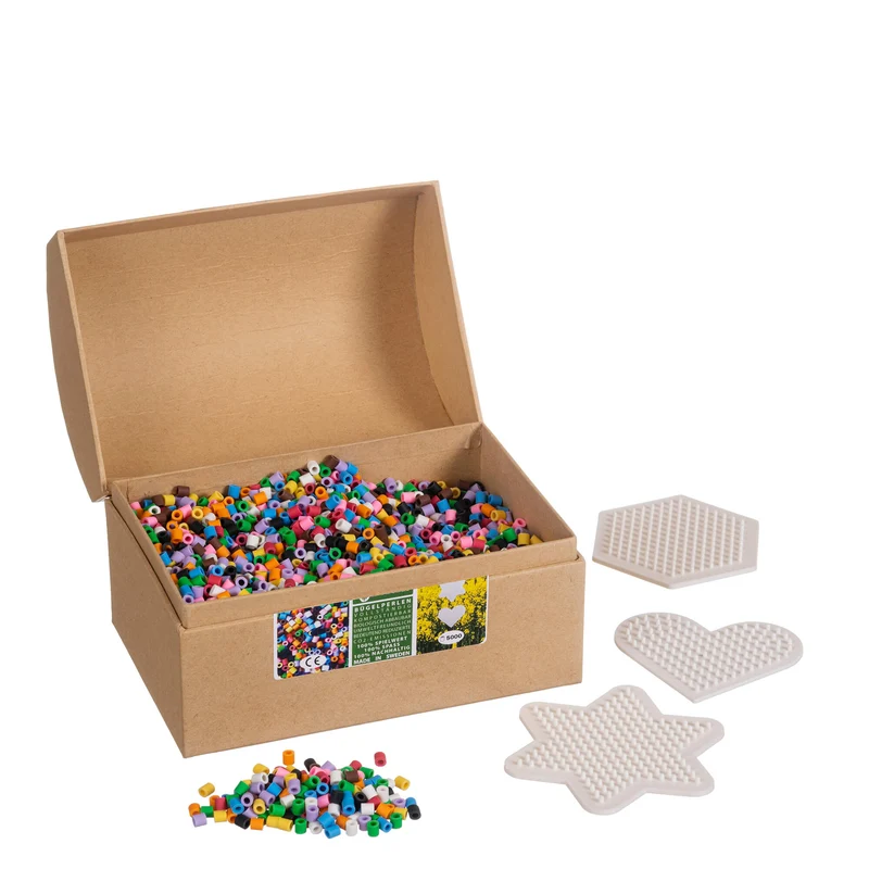 Nabbi 7000 Bio Bügelperlen + 3 Platten in Schachtel