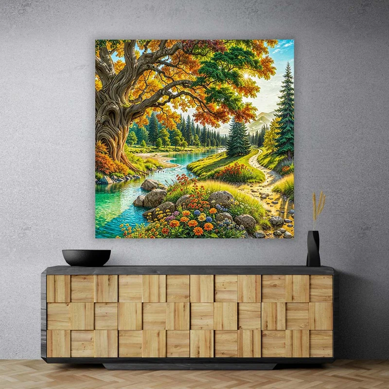 5D Diamond Painting – Pfad der Jahreszeiten