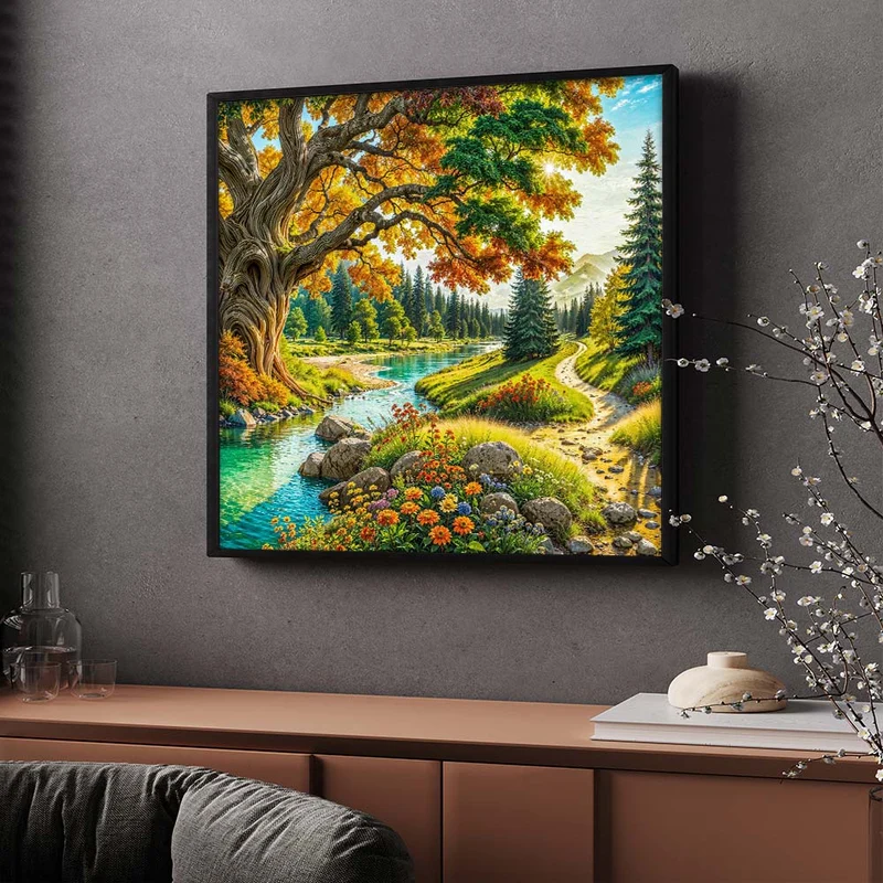 5D Diamond Painting – Pfad der Jahreszeiten