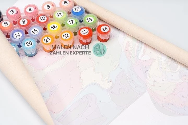 Malen nach Zahlen Farbiger Löwe