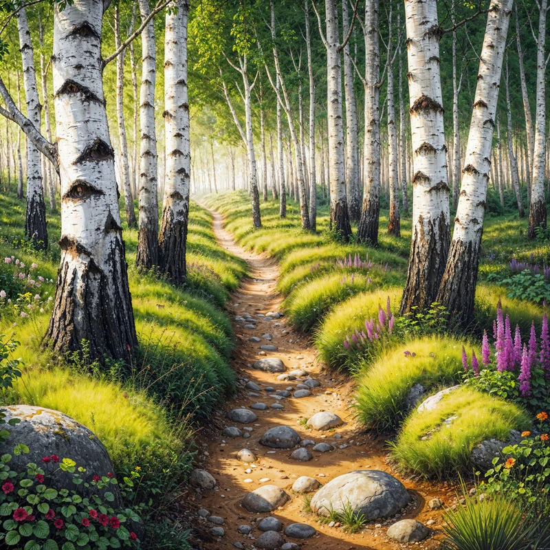 5D Diamond Painting – Pfad des sanften Lichts