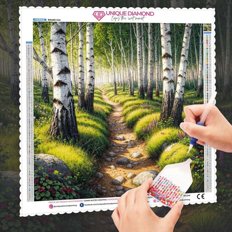 5D Diamond Painting – Pfad des sanften Lichts
