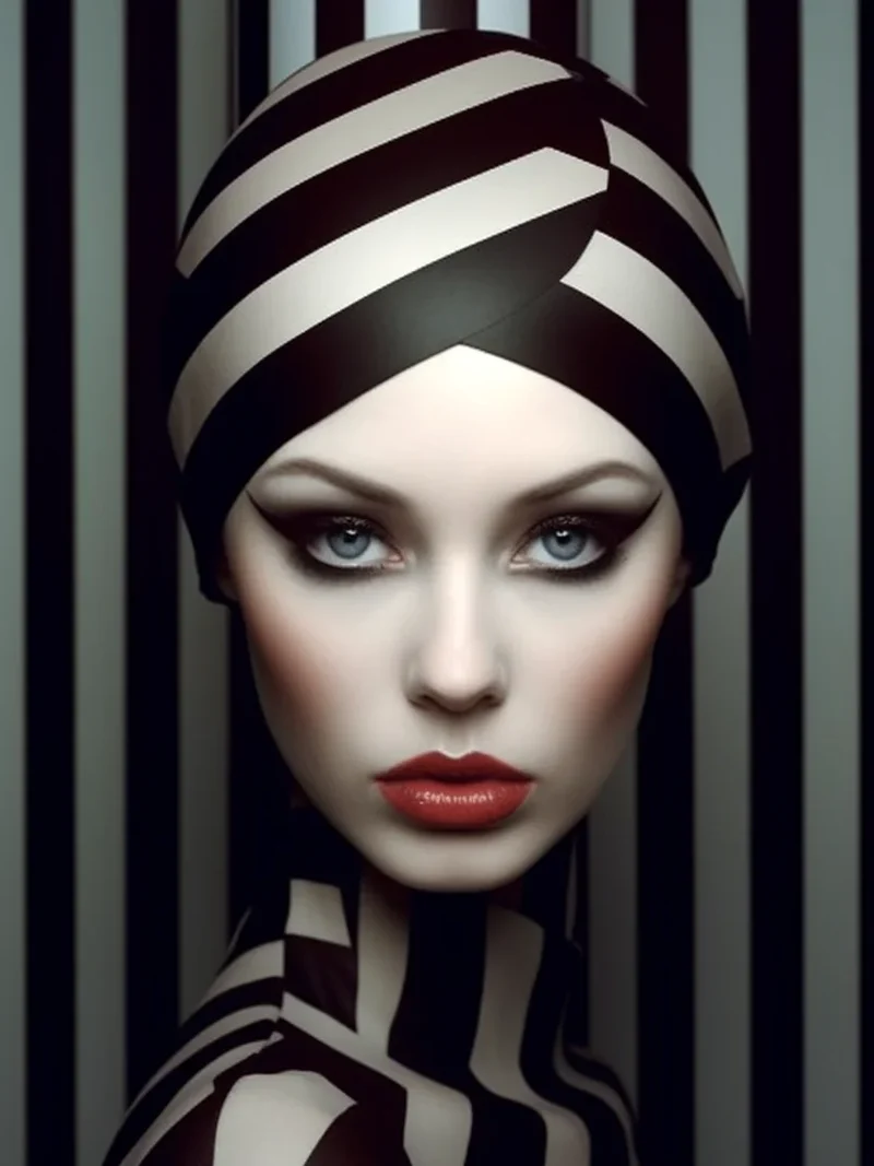 Woman In Stripes Diamond Art Kit