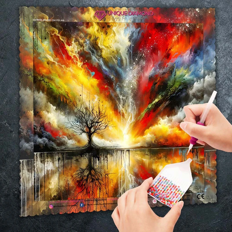 5D Diamond Painting – Baum des Lichts