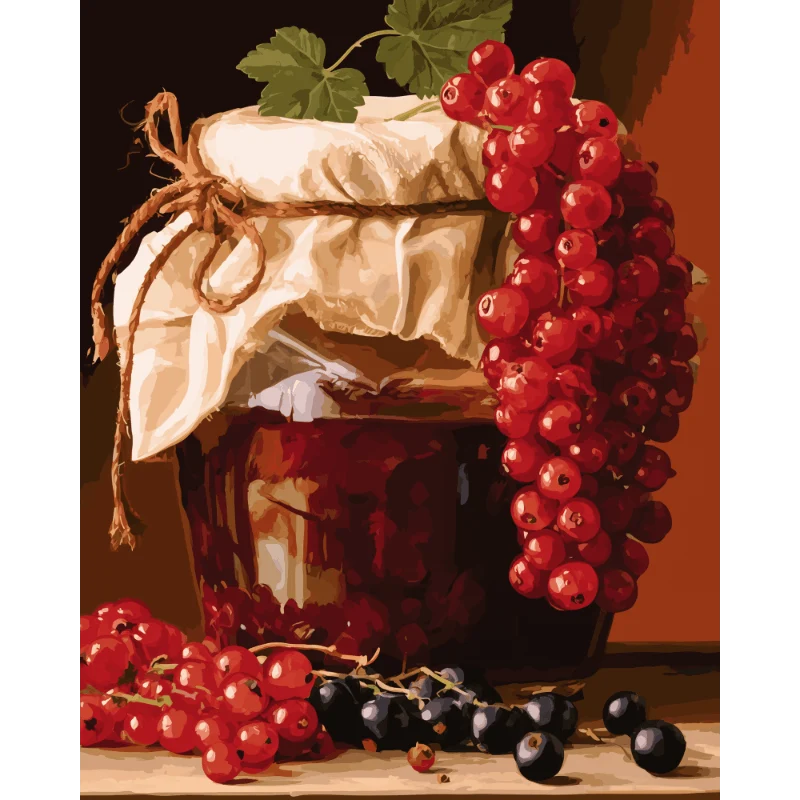 Glas Beerenmarmelade