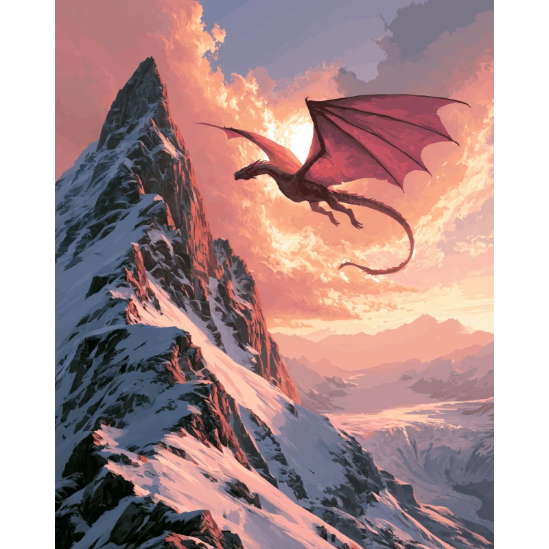Drache der Berggipfel