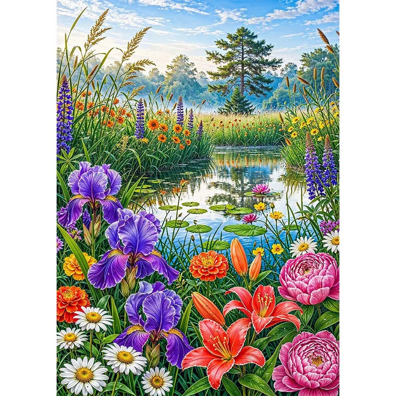 5D Diamond Painting – Garten der Liora