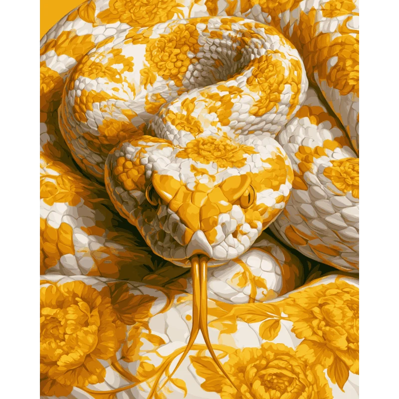 Goldene Spiralschlange