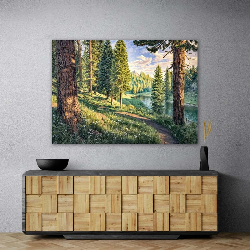 5D Diamond Painting – Pfad der Morgenstille